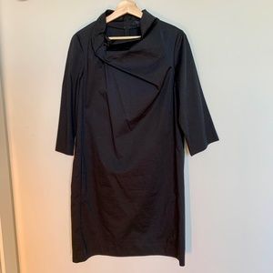 COS 3/4 Sleeve Cotton Black Dress